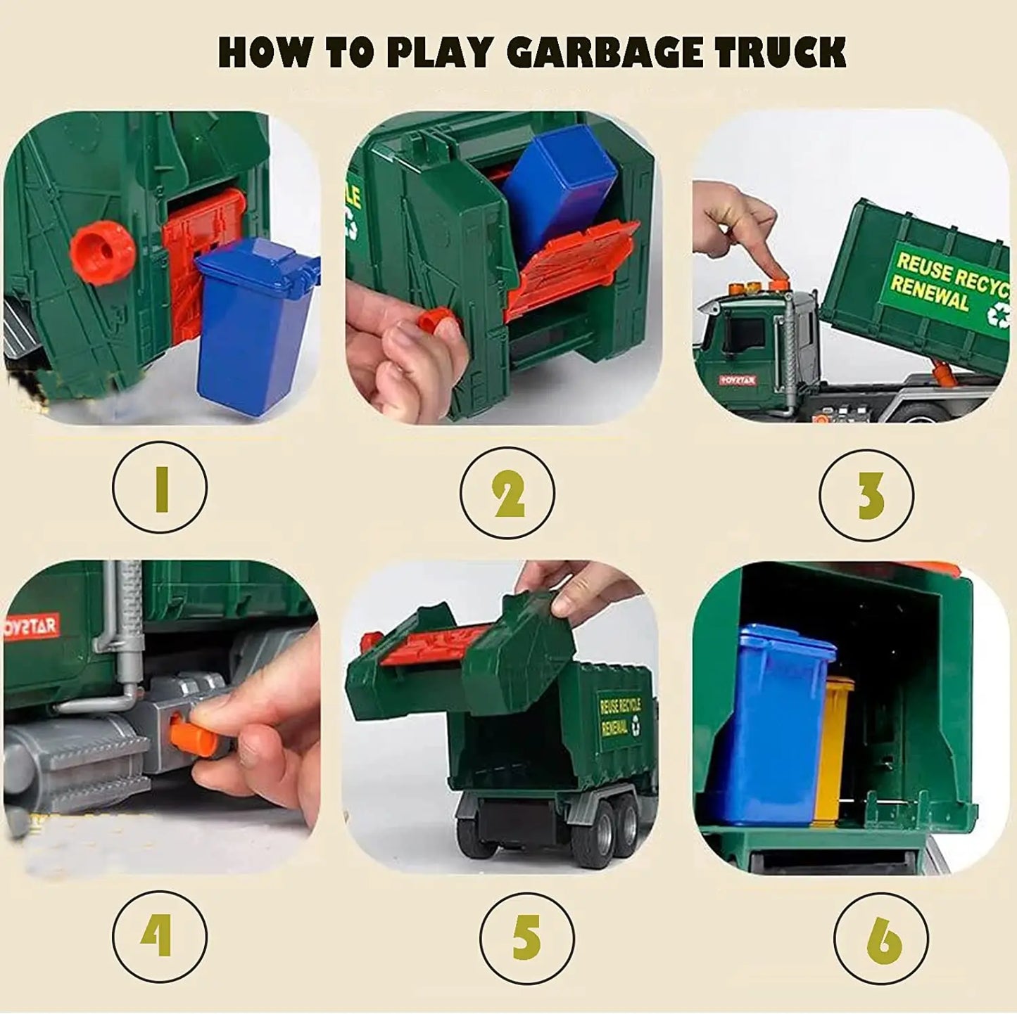 Friction Powered Garbage Truck