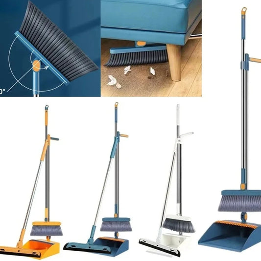Folding Dustpan & Broom Set