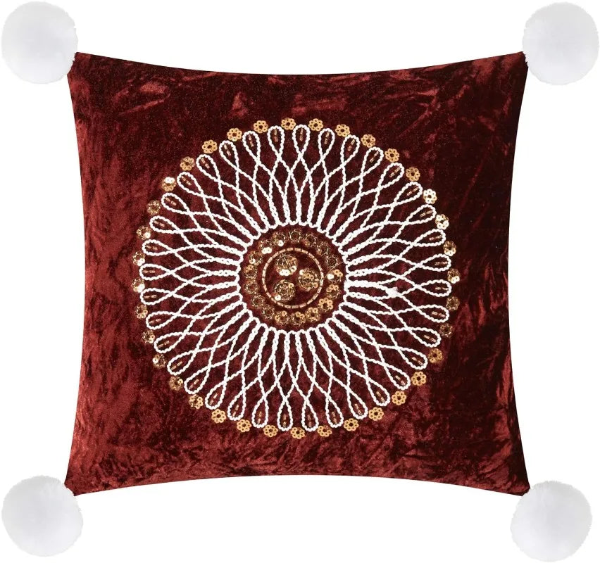 5 PCS Crushed Velvet Comforter Set