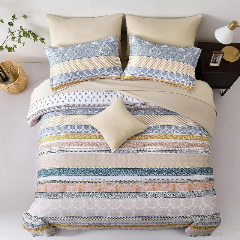 Bohemian Striped Bed in a Bag Set